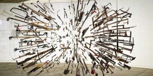 Damian Ortega | Controller of the Universe, 2007 | Found tools, wire. | Walid Rashid©